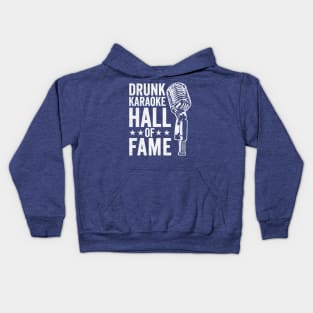 Drunk Karaoke Hall Of Fame: Funny Vintage Karaoke Bar Crawl Kids Hoodie